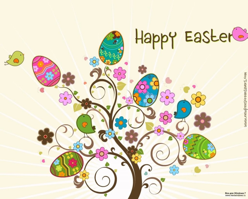 Happy Easter Clip art Eggs Tree Picture